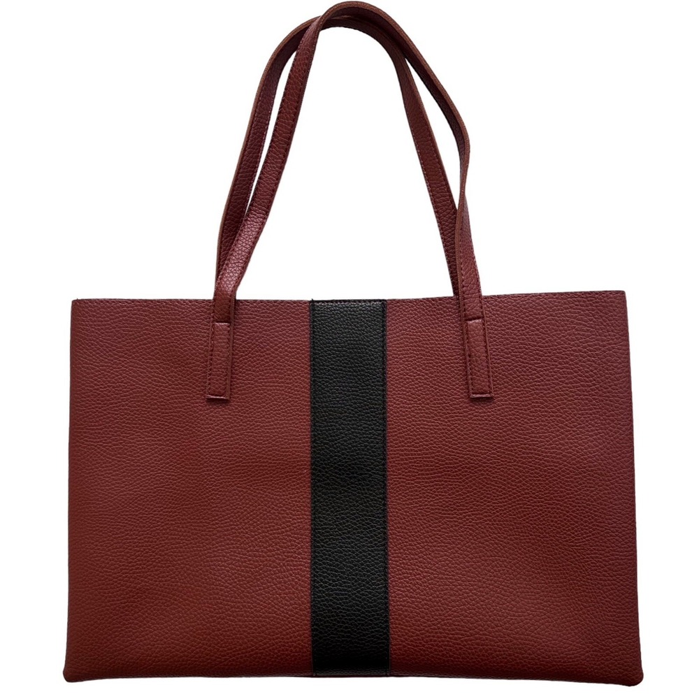 Vince Camuto Vegan Leather Purse Brown Luck Tote‎ Shoulder Bag